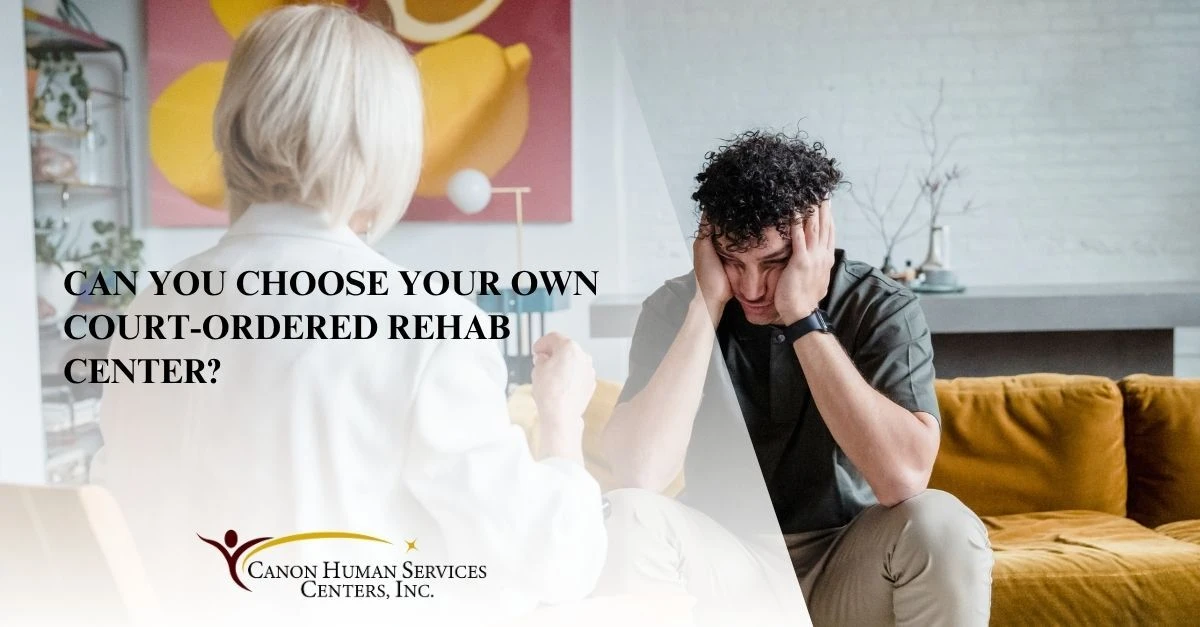 can you choose your own court ordered rehab center